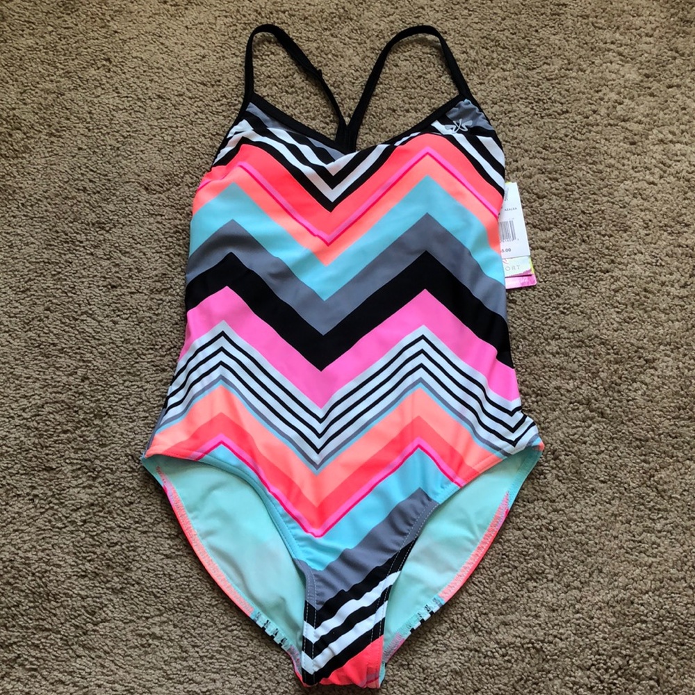 ZX Sport Swimsuit Women's Size Small Multicolored One Piece
